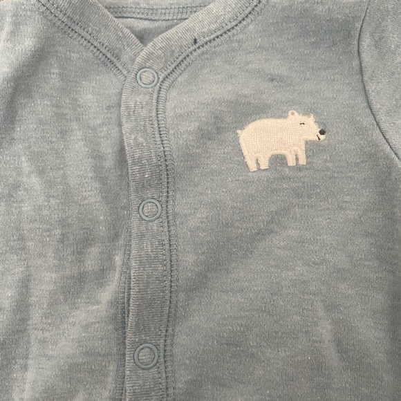 9 Months Carter’s Infant/Baby Button Up Footie PJ Bundle - Picture 7 of 15